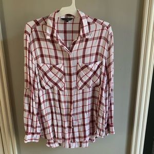 Express plaid button up